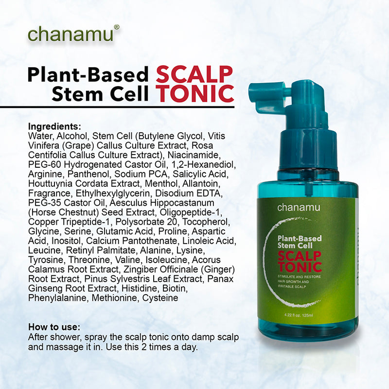 CHANAMU Plant-Based Stem Cell Scalp Tonic 125ml