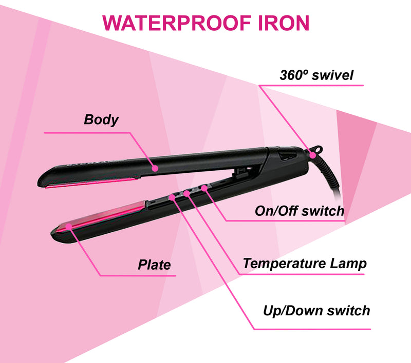 JOHN & JACK Waterproof Magic Hair Iron