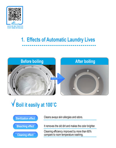 HANIL Model BW-7000 Automatic Boiling Laundry Washing Machine